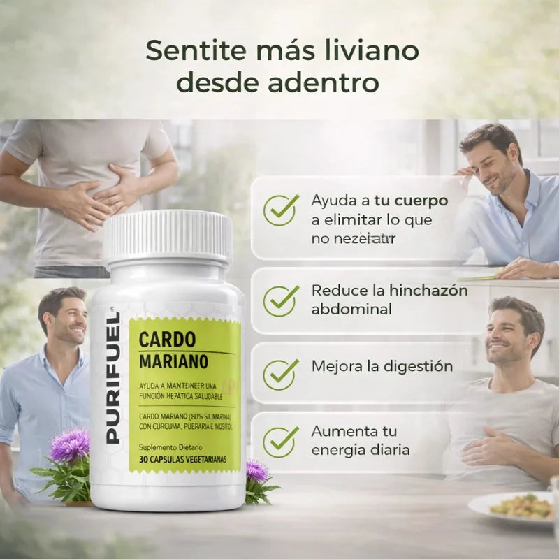 Cápsulas de Cardo Mariano para el Hígado