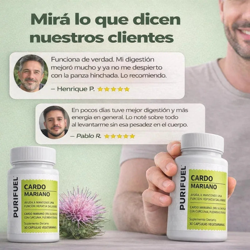 Cápsulas de Cardo Mariano para el Hígado